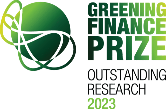 Green Finance Prize 2023 for Outstanding Research.