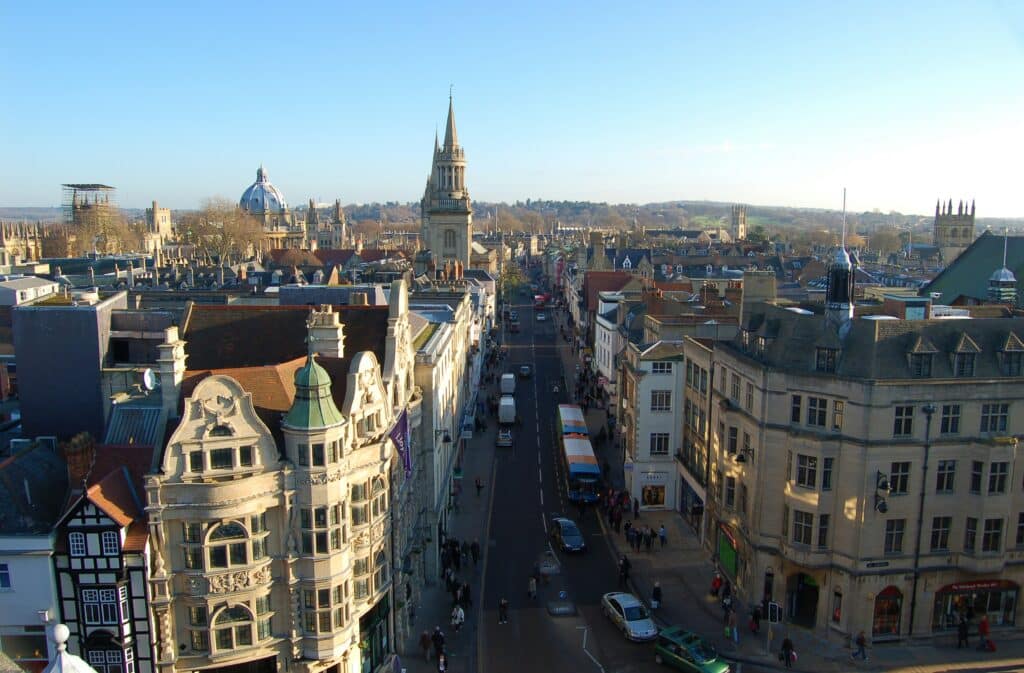 Oxford skyline during the day