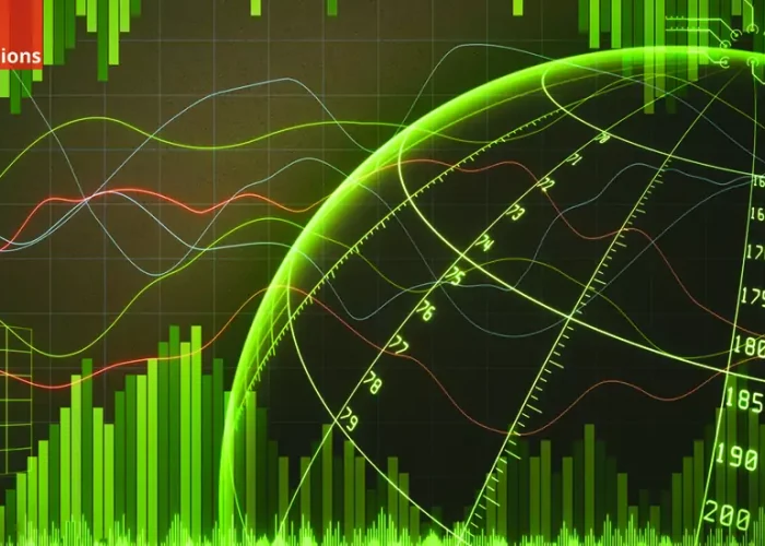 Abstrat globe on digital graph background with ESG opinions written in the top corner in a red box.